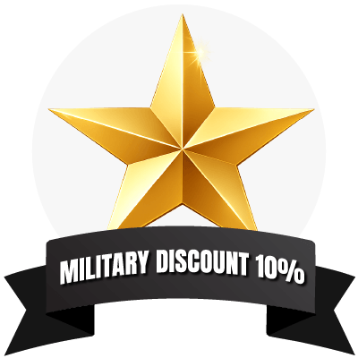 Military Discount 10% Badge